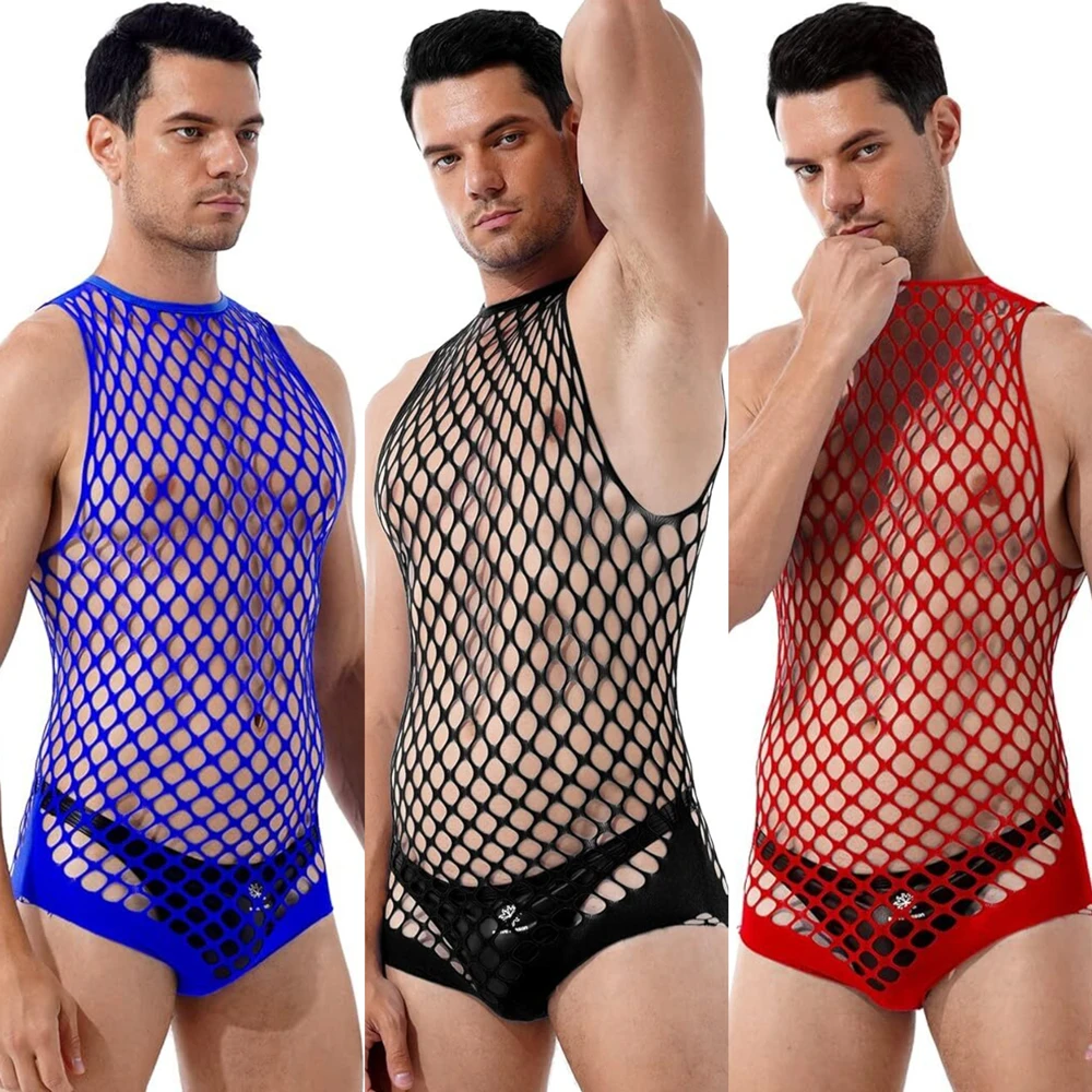 Bodystocking Fishnet - مثلي الجنس بوديستوكينج رجل الوثن الجسم