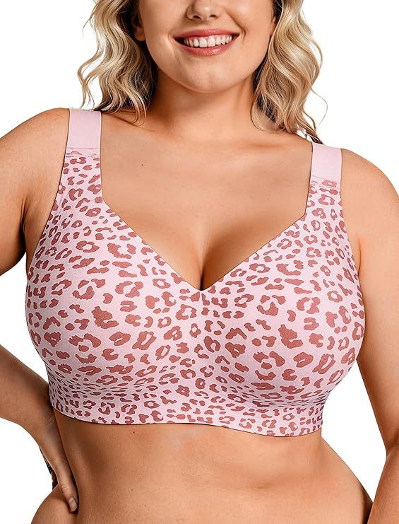 Push Up Bra Padded - حمالة صدر نسائية لاسلكية بمقاسات كبيرة،