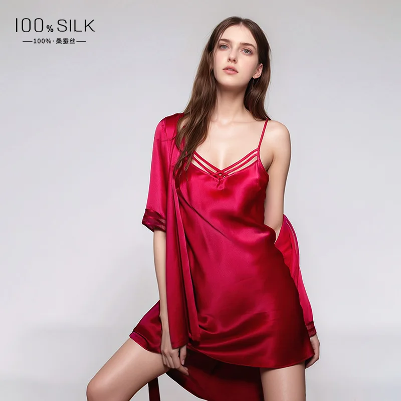 Robe Silk Women - 19 مللي متر 100% التوت حبل