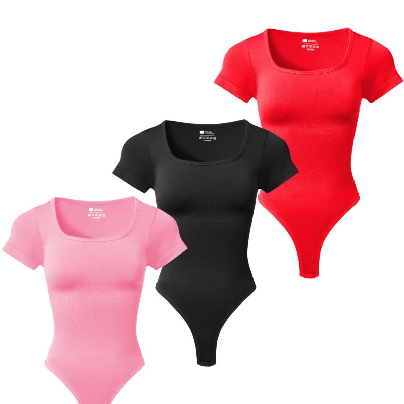 Shapewear Bodysuit Firm - بودي سوت نسائي بمقاسات كبيرة برقبة