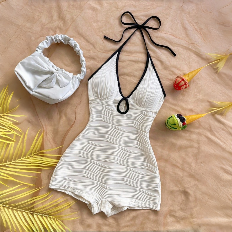 Shapewear Bodysuit Firm - بودي سوت شفاف برقبة هالتر |