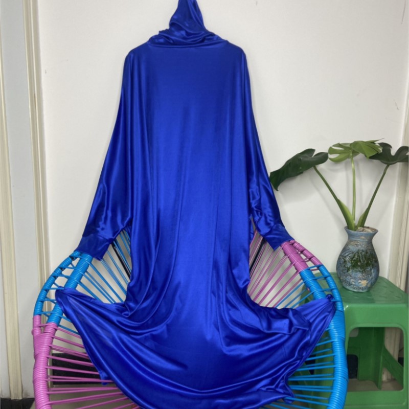 Robe Silk Women - فستان ماكسي نسائي طويل بقلنسوة ناعمة