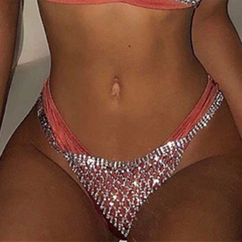 Stonefans شبكة حجر الراين الجس - مراجعة Thong Bikini Women وسعره