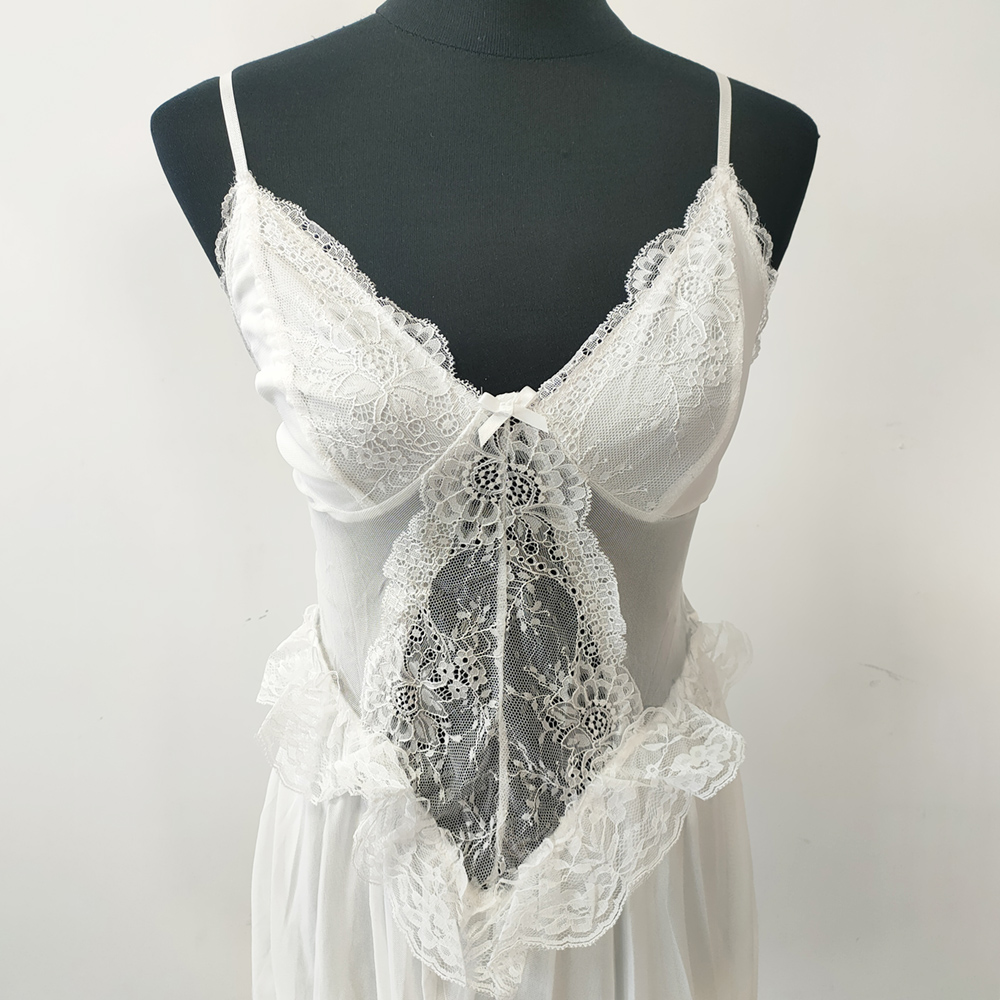 قميص نوم نسائي مثير أبيض من ال - مراجعة Babydoll Chemise Night وسعره