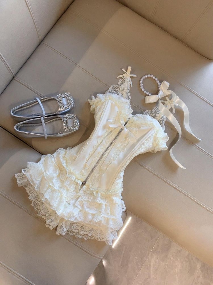 طقم توب دانتيل مثير مع تنورة ق - مراجعة Cami Top Lace وسعره