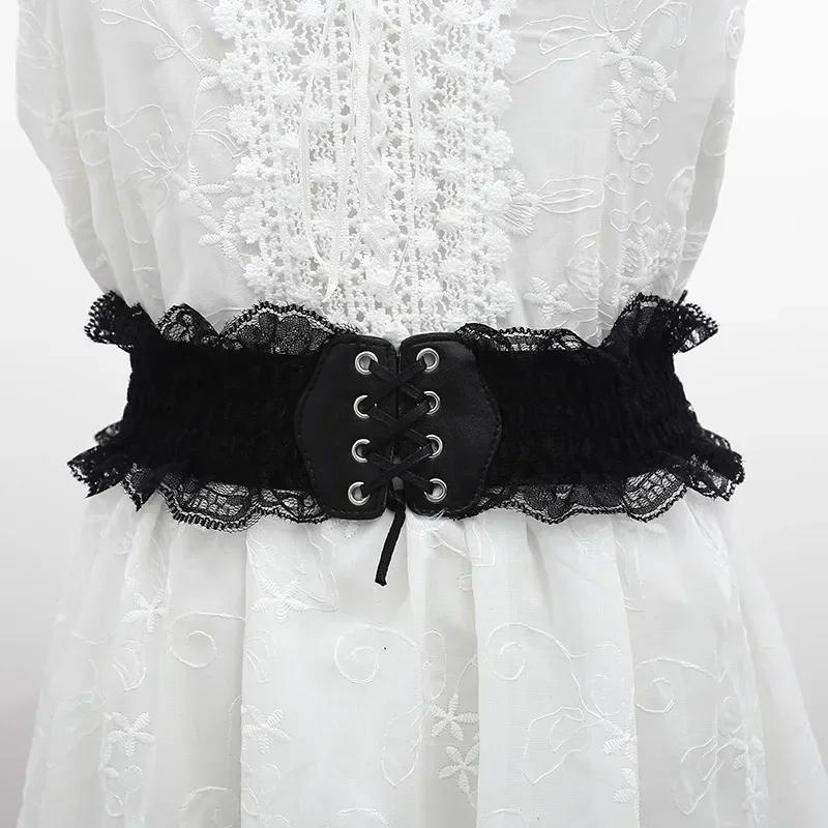 1 جهاز كمبيوتر شخصي الدانتيل ا - مراجعة Corset Waist Cinch وسعره