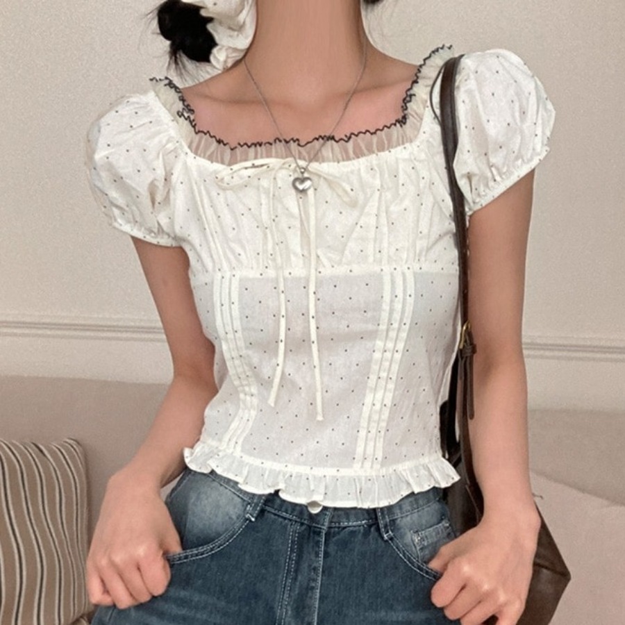 بلوزة نسائية صيفية أنيقة بأكما - مراجعة Corset Waist Cinch وسعره