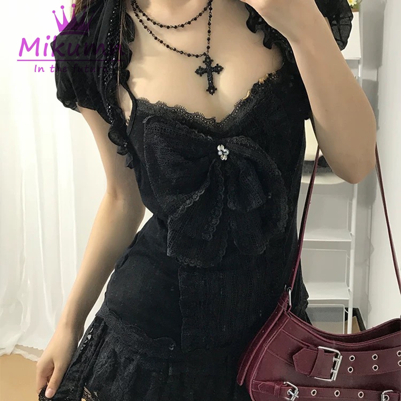 طقم ميكومن جوثيك لوليتا من 3 ق - مراجعة Cami Top Lace وسعره