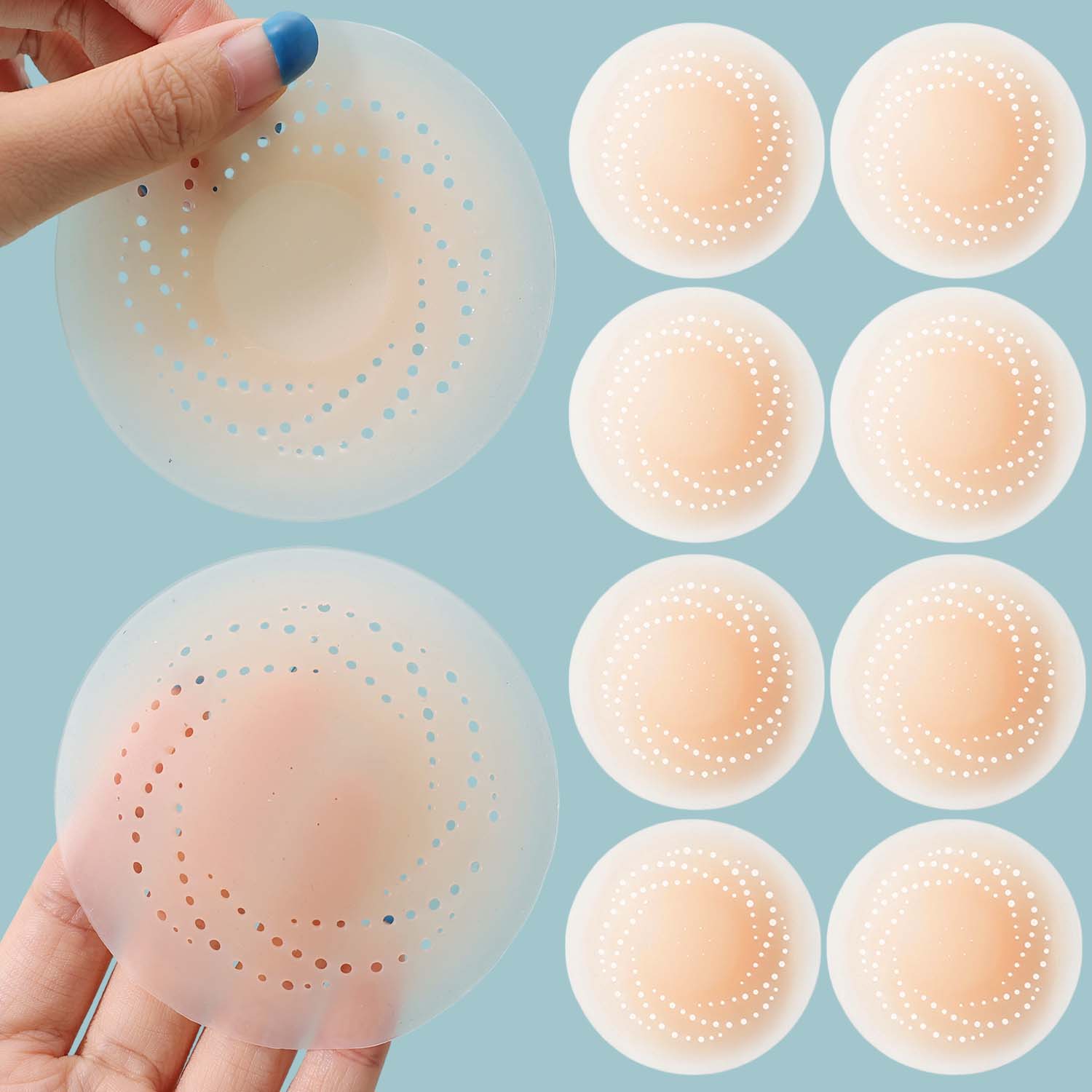 2-10 قطع من لاصقات الصدر غير ا - مراجعة Silicone Bra Adhesive وسعره