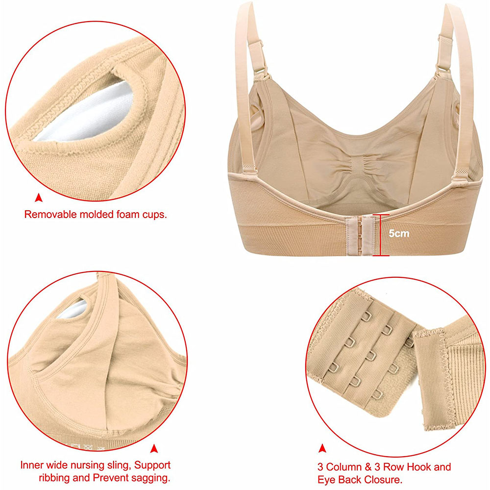 المرأة الأمومة حمالة صدر للرضا - مراجعة Nursing Bra Sleep وسعره