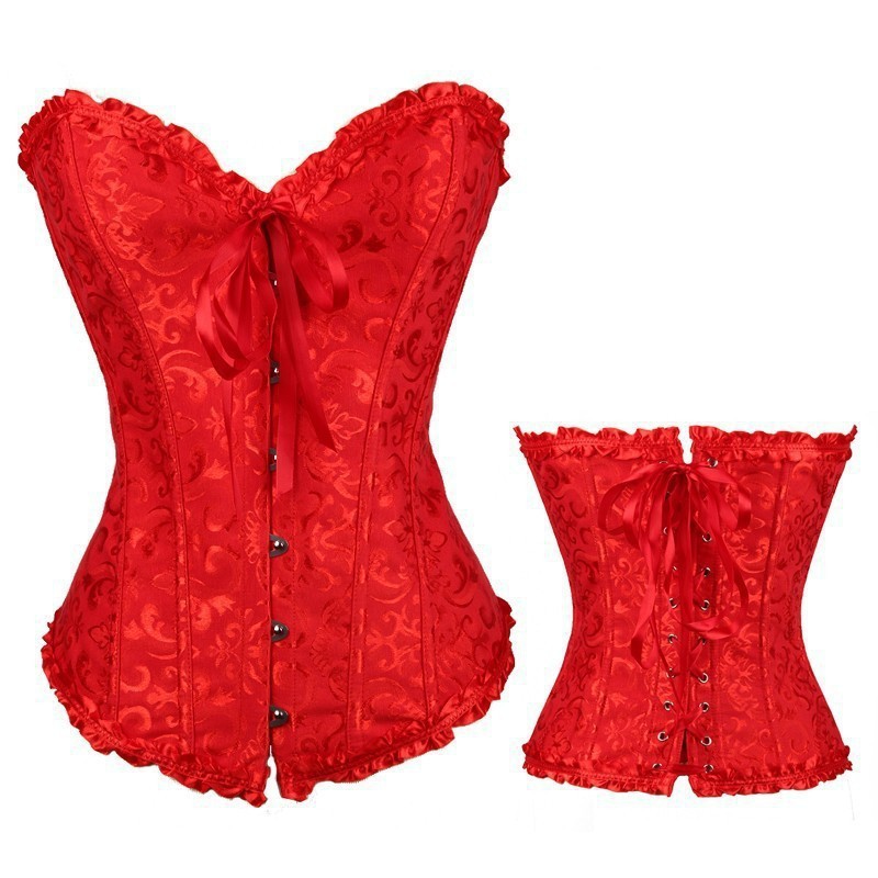 مشد جاكار ضيق ومثير بتصميم أني - مراجعة Corset Waist Cinch وسعره