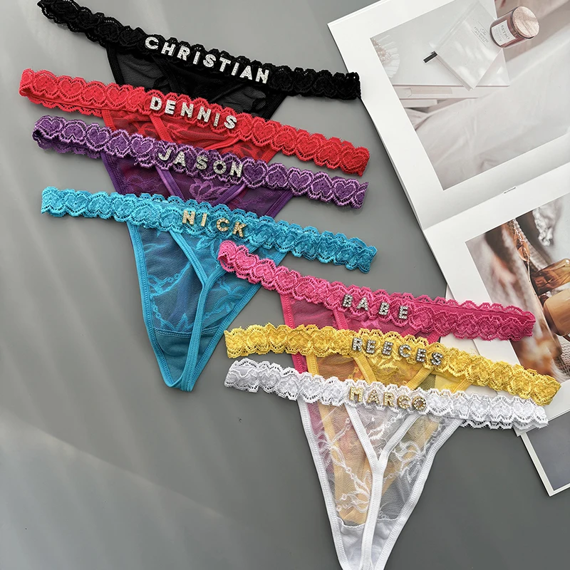 شخصية مخصصة ثونغ اسم كريستال ر - مراجعة Thong Bikini Women وسعره