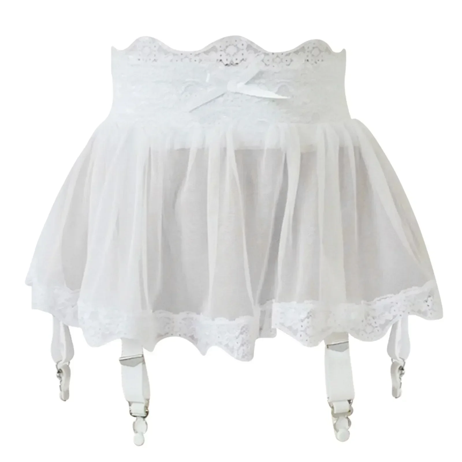 تنورة قصيرة نسائية مثيرة بخصر  - مراجعة Garter Belt Set وسعره