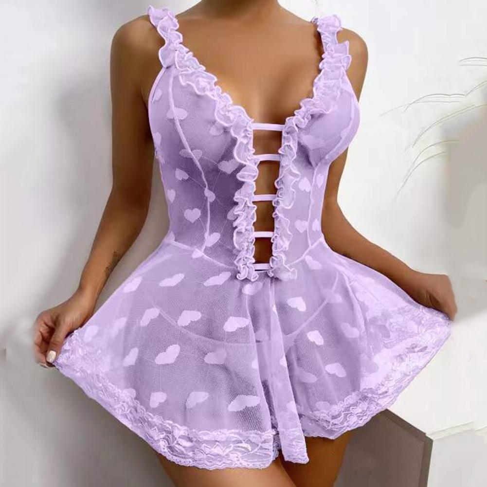 فستان نوم مثير 2026 بدون أكمام - مراجعة Babydoll Chemise Night وسعره