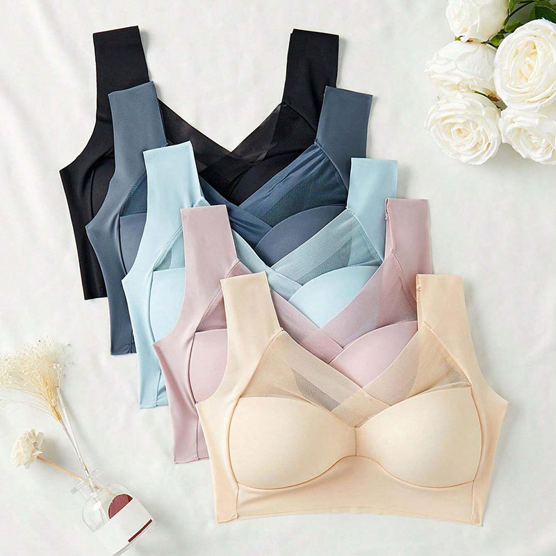 5 قطعة حمالات الصدر الرياضية ا - مراجعة Bralette Wireless Soft وسعره