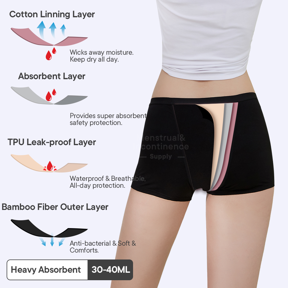 ملابس داخلية للنساء من ألياف ا - مراجعة Boyshort Underwear وسعره